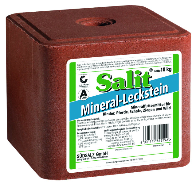 Salit Mineral Leckstein Steinsalz 30kg Nahrungsergänzung Mineralfuttermittel 